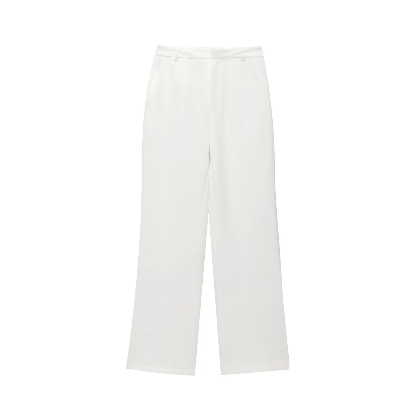 Lapel Short Coat & Wide-Leg Pants