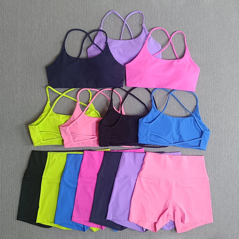 VibeFit Tracksuit – Soft Short Set with Bra