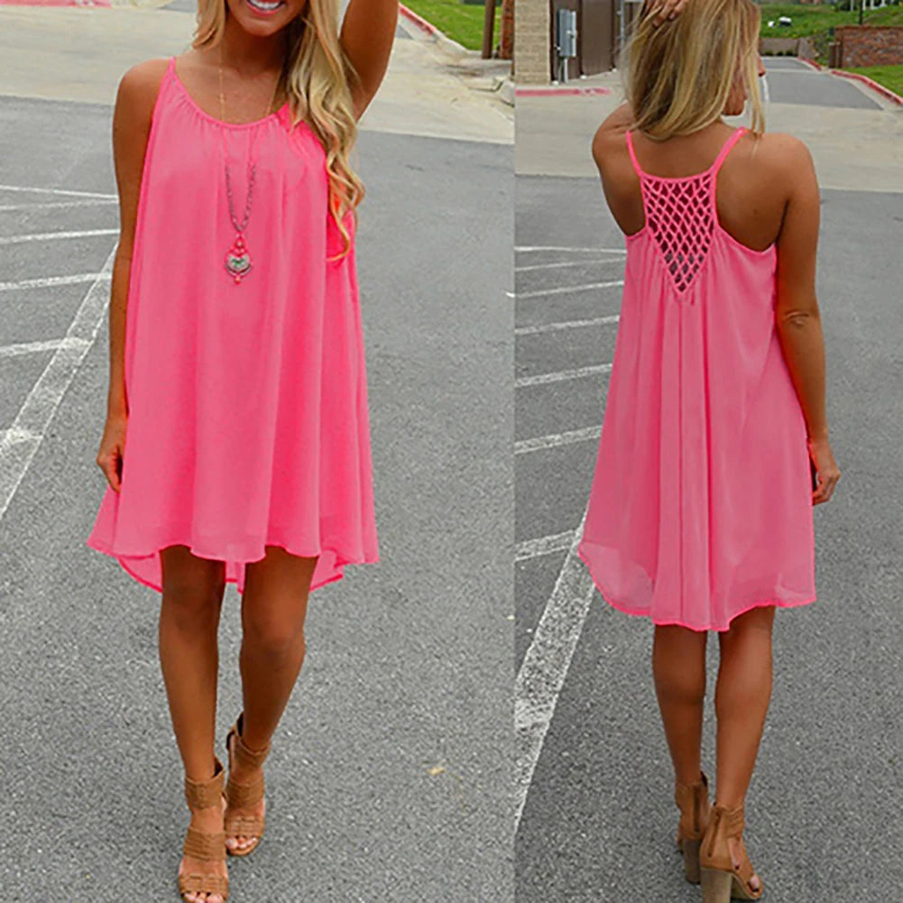 Swing T-Shirt Dress with Pockets — Plus Size Loose Cover-Up