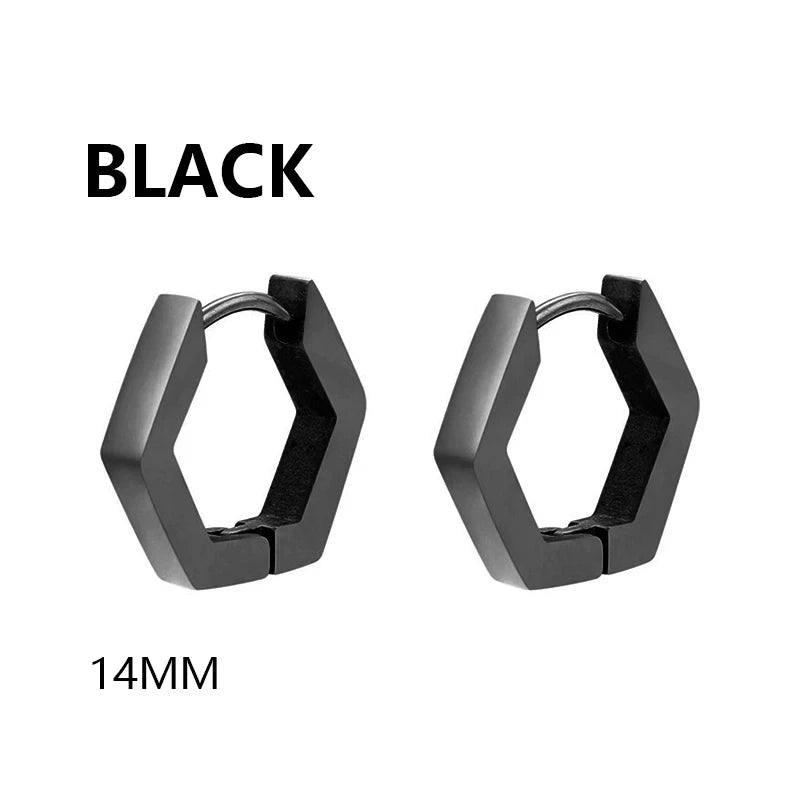 Geometric Triangle Stud Earrings – Punk Rock Style for Unisex