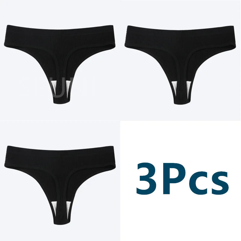 Cotton G-String Panties – Low Rise, Sexy – 3/10-Pack