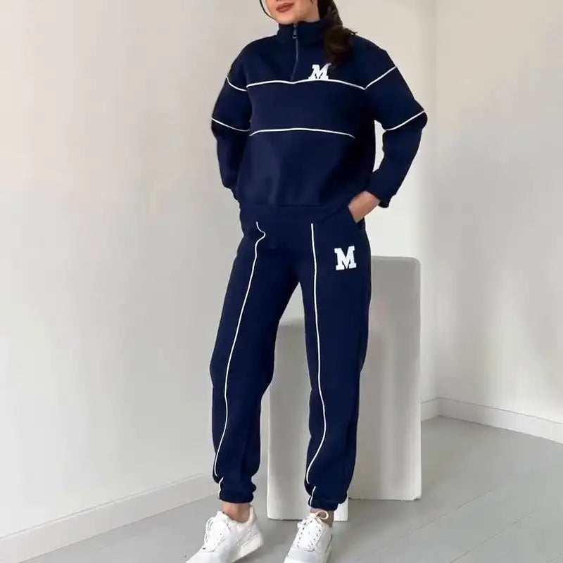 Lounge Pullover Sweatshirt & Sweatpants Set – Casual Comfort