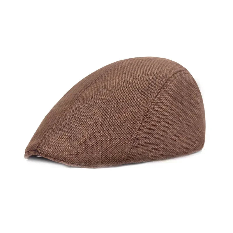 Vintage Tweed Flat Cap – Peaky Blinders Style Beret Hat for Men