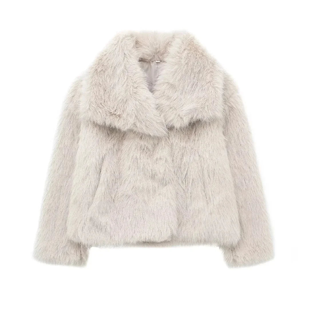 Loose Stand Collar Coat