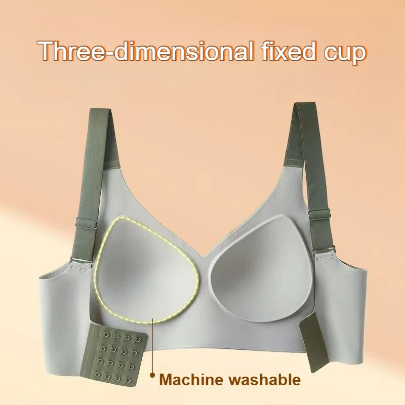 Sports Push-Up Bra – Seamless, Anti-Sag, Adjustable