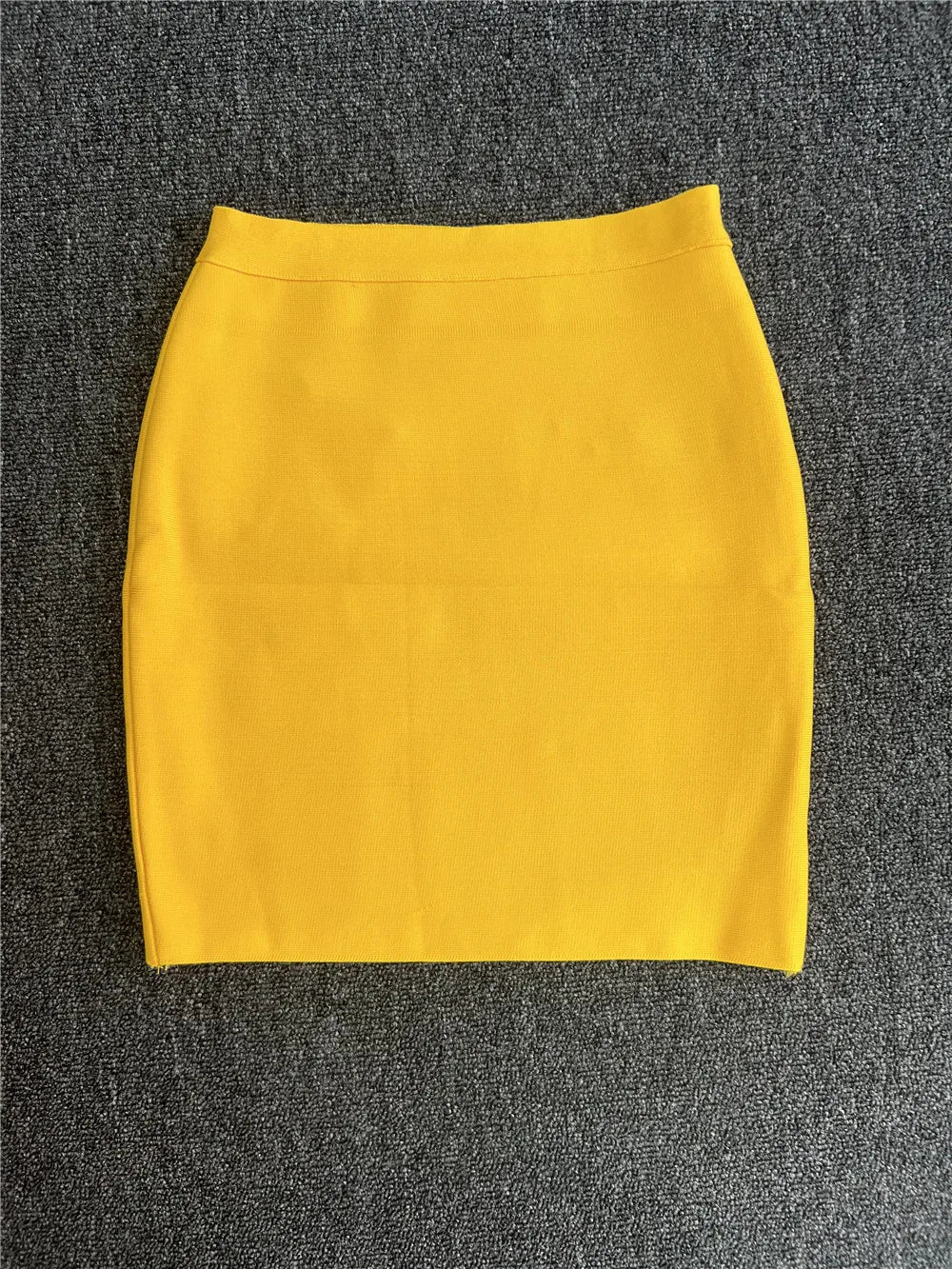 Candy Color Bodycon Mini Skirt — Stretch Party Vibes