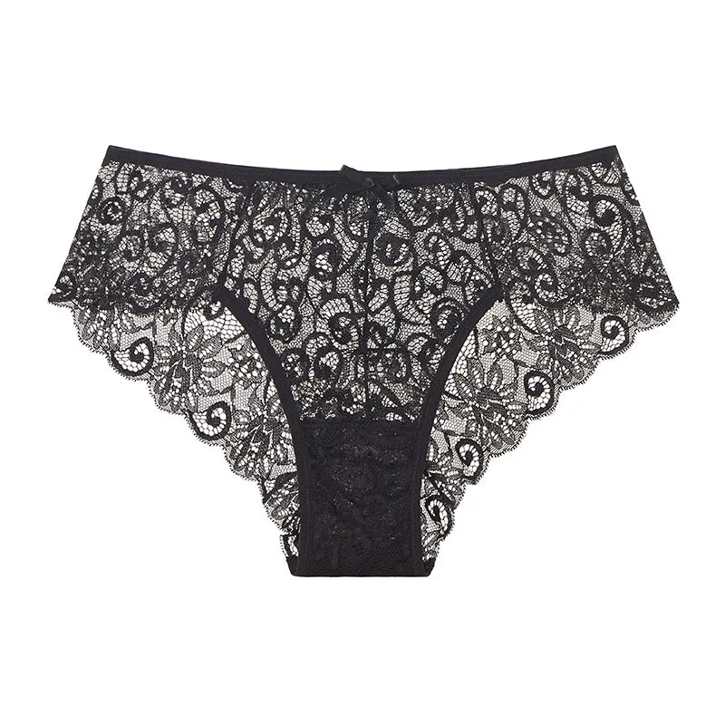 Mid Waist Lace Panties – Breathable, Sexy