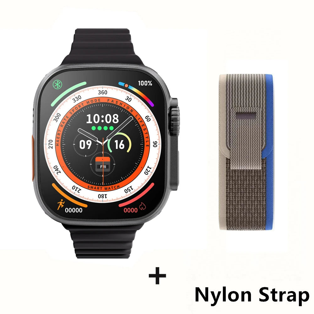 Smartwatch Ultra Pro – 49mm AMOLED, Wireless Charging, Sports & Fitness Mode