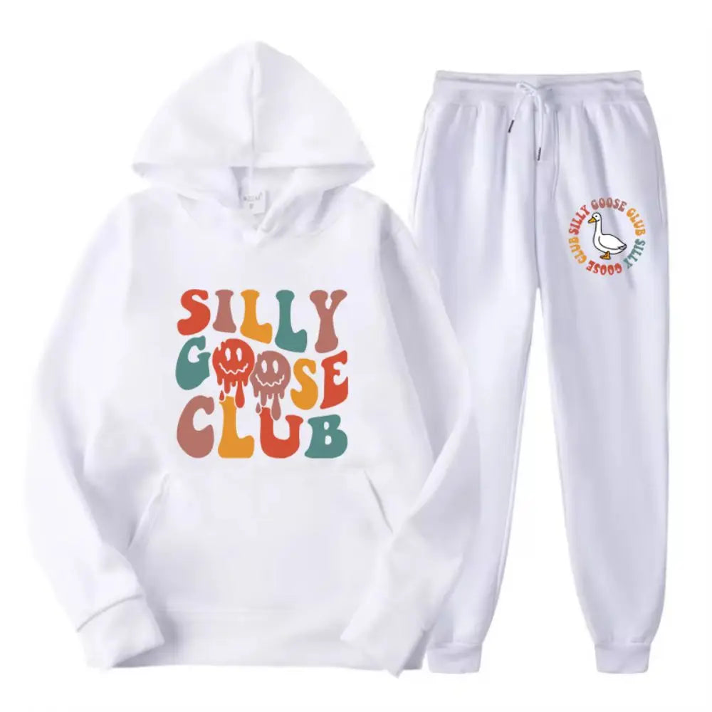 Loose Hoodie & Pants Set – Streetwear Printed Tracksuit