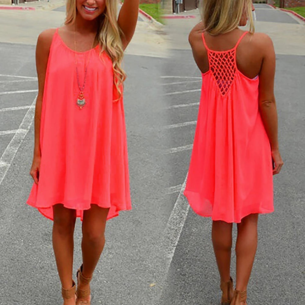 Swing T-Shirt Dress with Pockets — Plus Size Loose Cover-Up