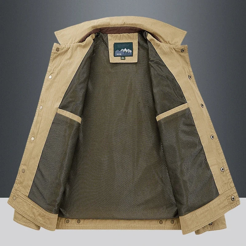 Classic Baseball Jacket — Warm Windproof Cargo Bomber, British Style