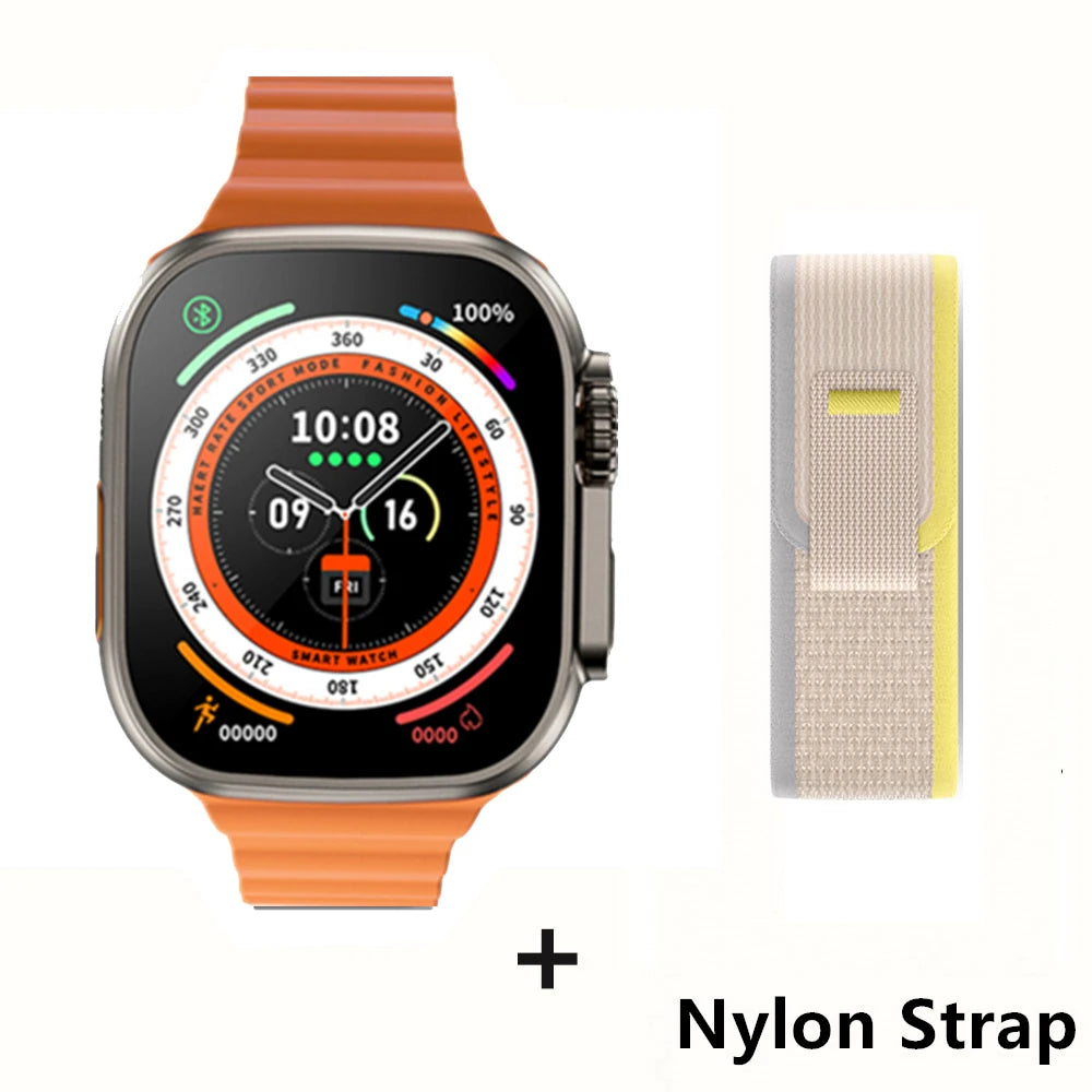 Smartwatch Ultra Pro – 49mm AMOLED, Wireless Charging, Sports & Fitness Mode