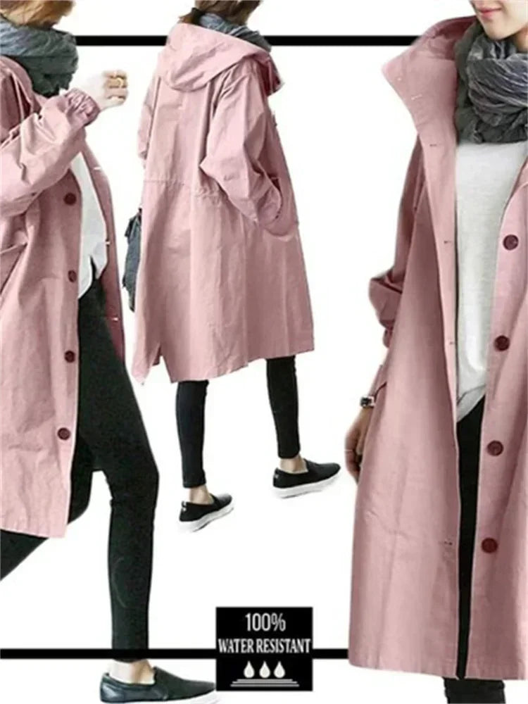 Hooded Long Overcoat