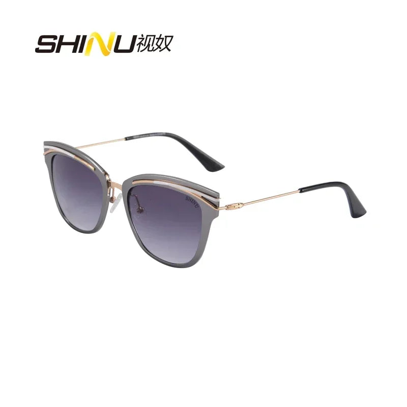SHINU LuxeWave | Designer Aluminum Sunglasses – Polished Protection & Style