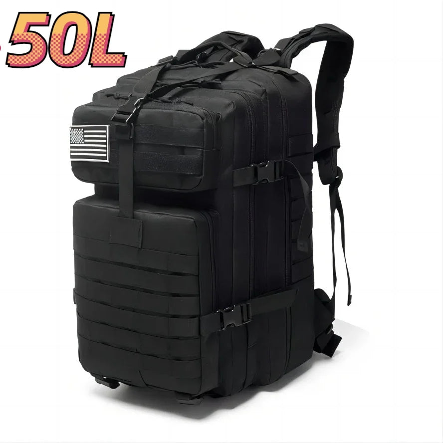 RangerTrek Tactical Backpack – 30L/50L Waterproof Nylon Outdoor Bag