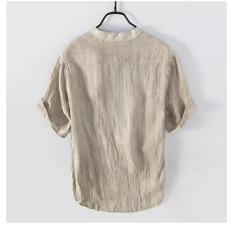 Linen Slim Fit Tee – Lightweight Summer