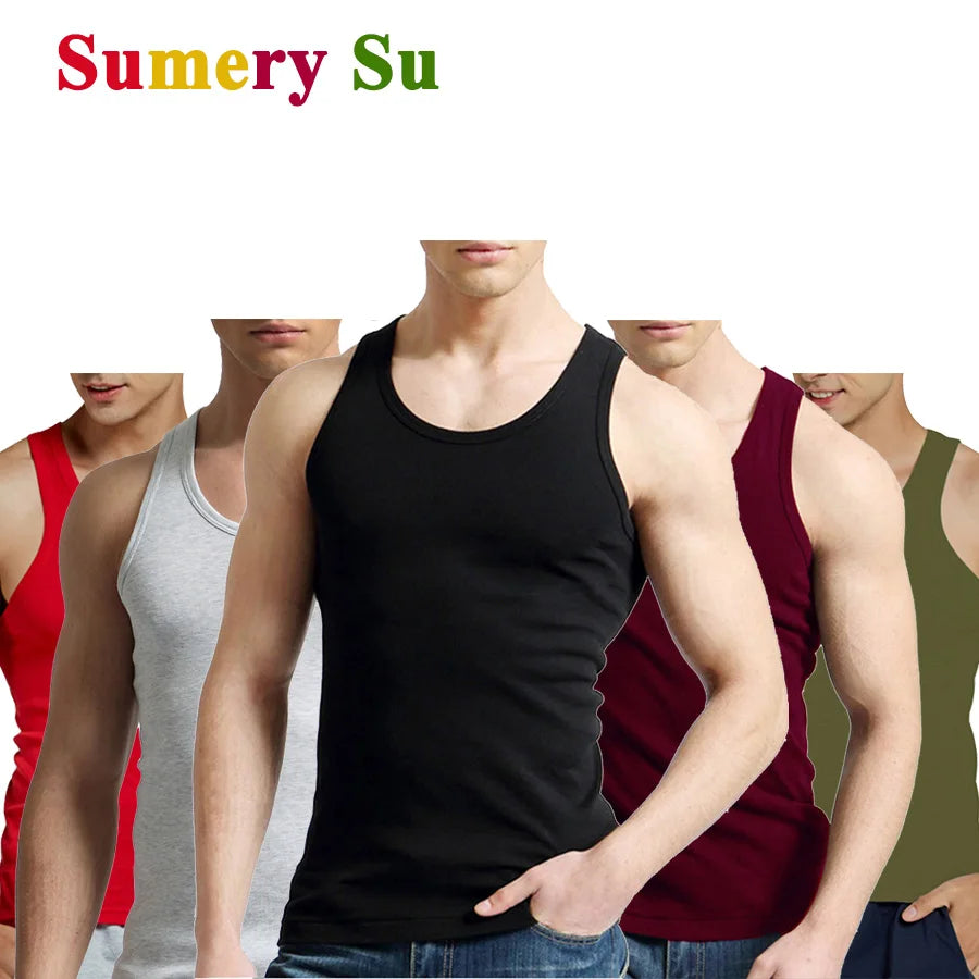 Classic Cotton Tank Pack – Slim Fit 4-Piece Set