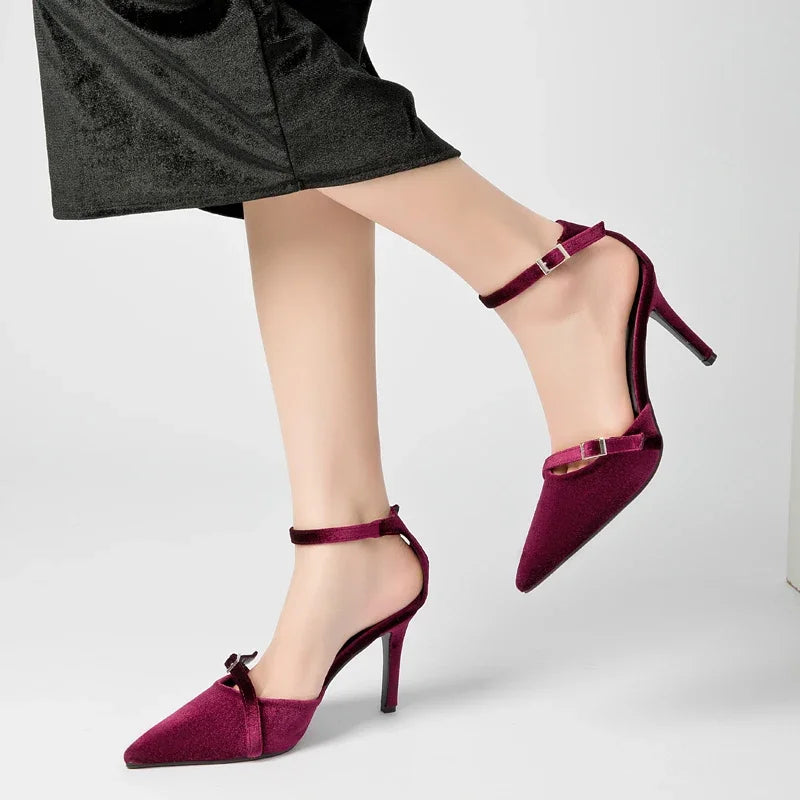 TrafLuxe | Red Stiletto Heels – Elegant Wedding & Party Shoes
