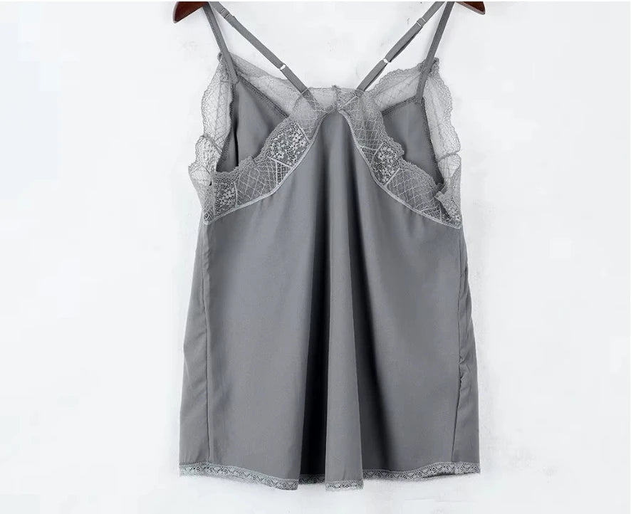 Silk Satin Tube Top — Elegant Strappy Camisole