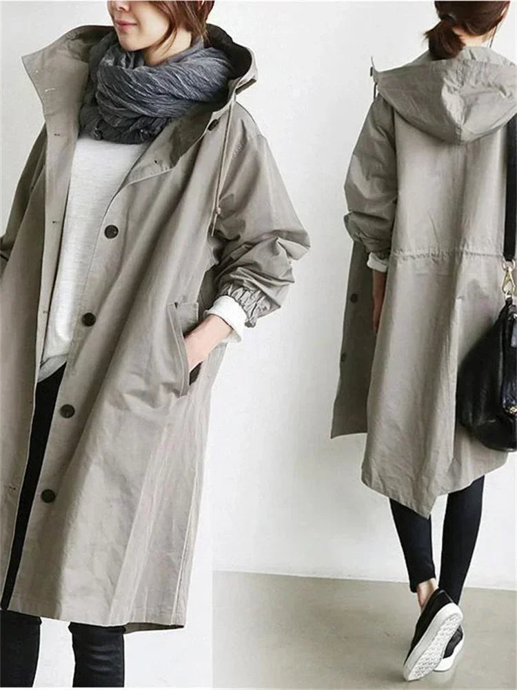 Hooded Long Overcoat