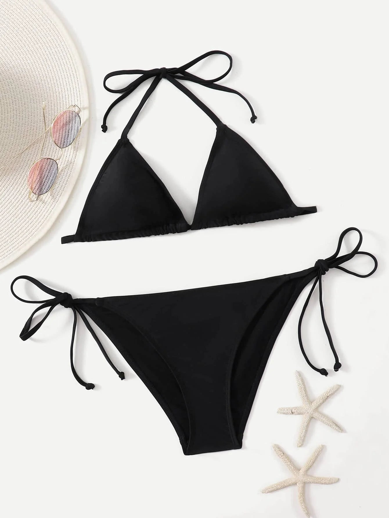 Tie-Side Triangle Bikini – Minimal Summer Fit