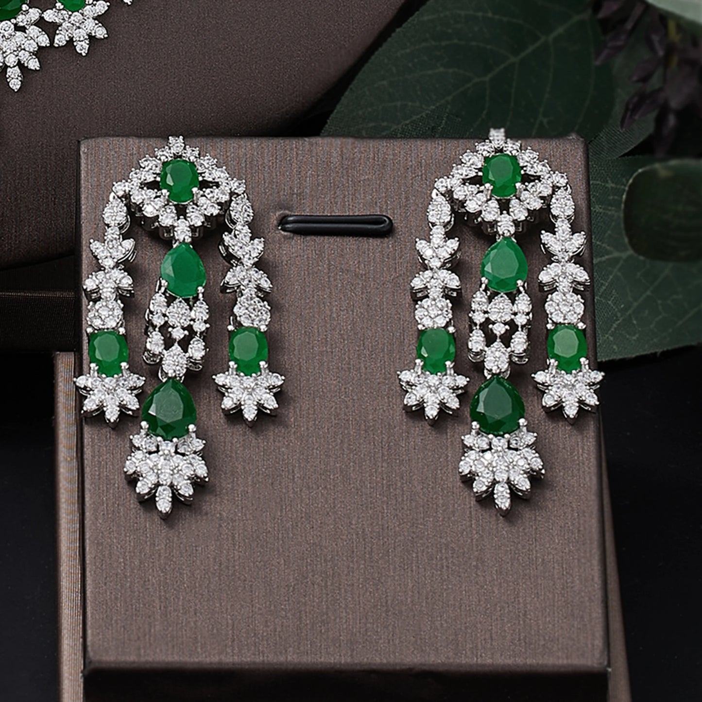 Deluxe Cubic Zirconia Set – Dubai Wedding 4-Piece