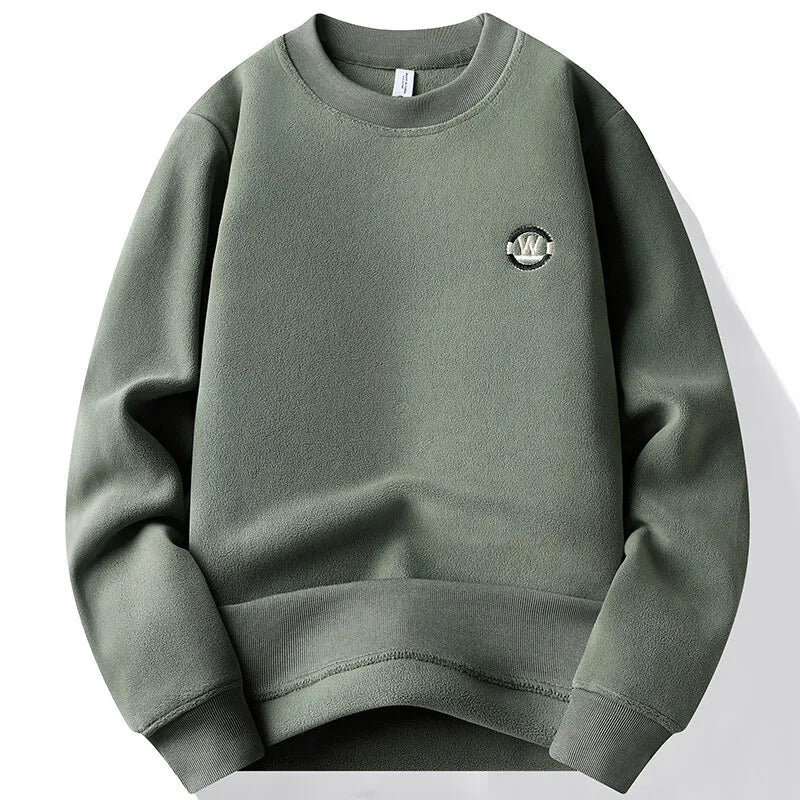 Fleece Lined Embroidered Sweater