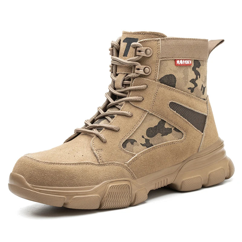 Indestructible Safety Sneakers — Steel Toe & Puncture-Proof Tactical Shoes