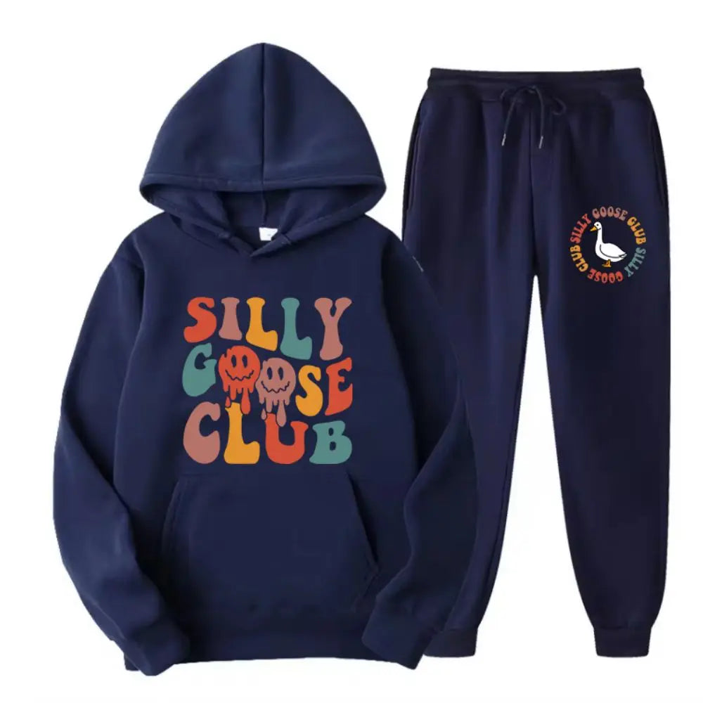 Loose Hoodie & Pants Set – Streetwear Printed Tracksuit