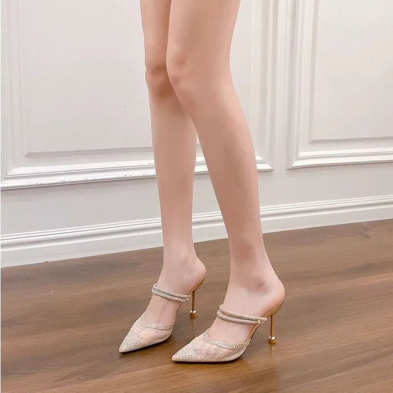 CrystalPoint Heels | Women’s High Heel Sandals – Sleek, Elegant, Party-Ready
