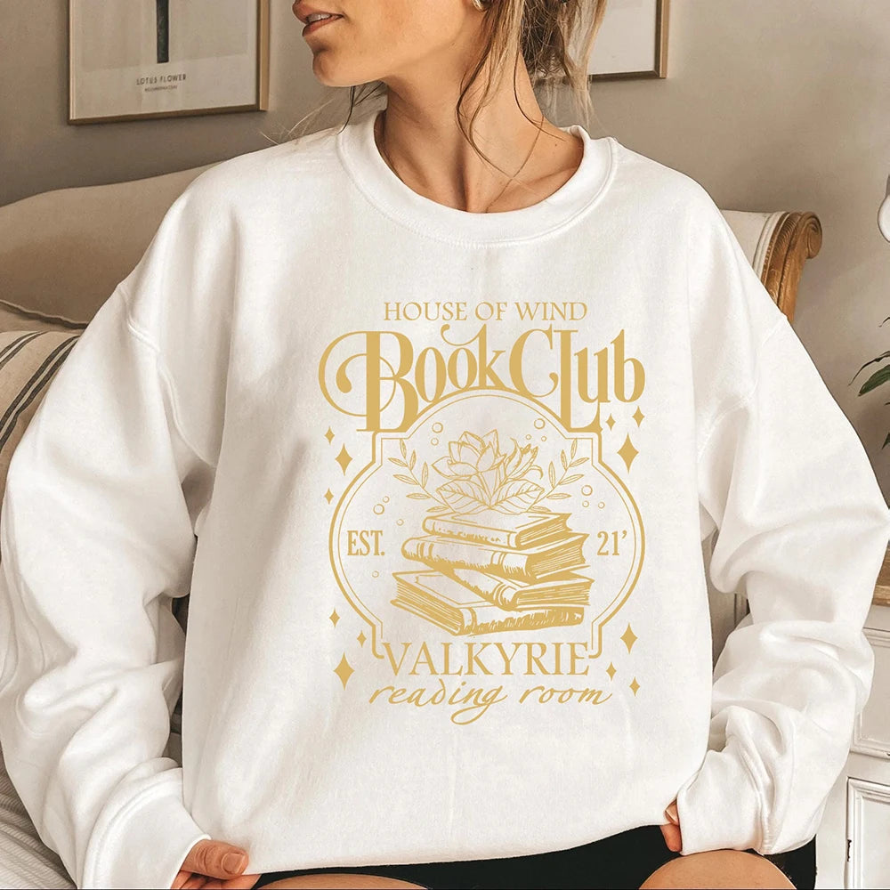 Book Club Sweatshirt — ACOTAR House of Wind Design, Cozy Literary Look