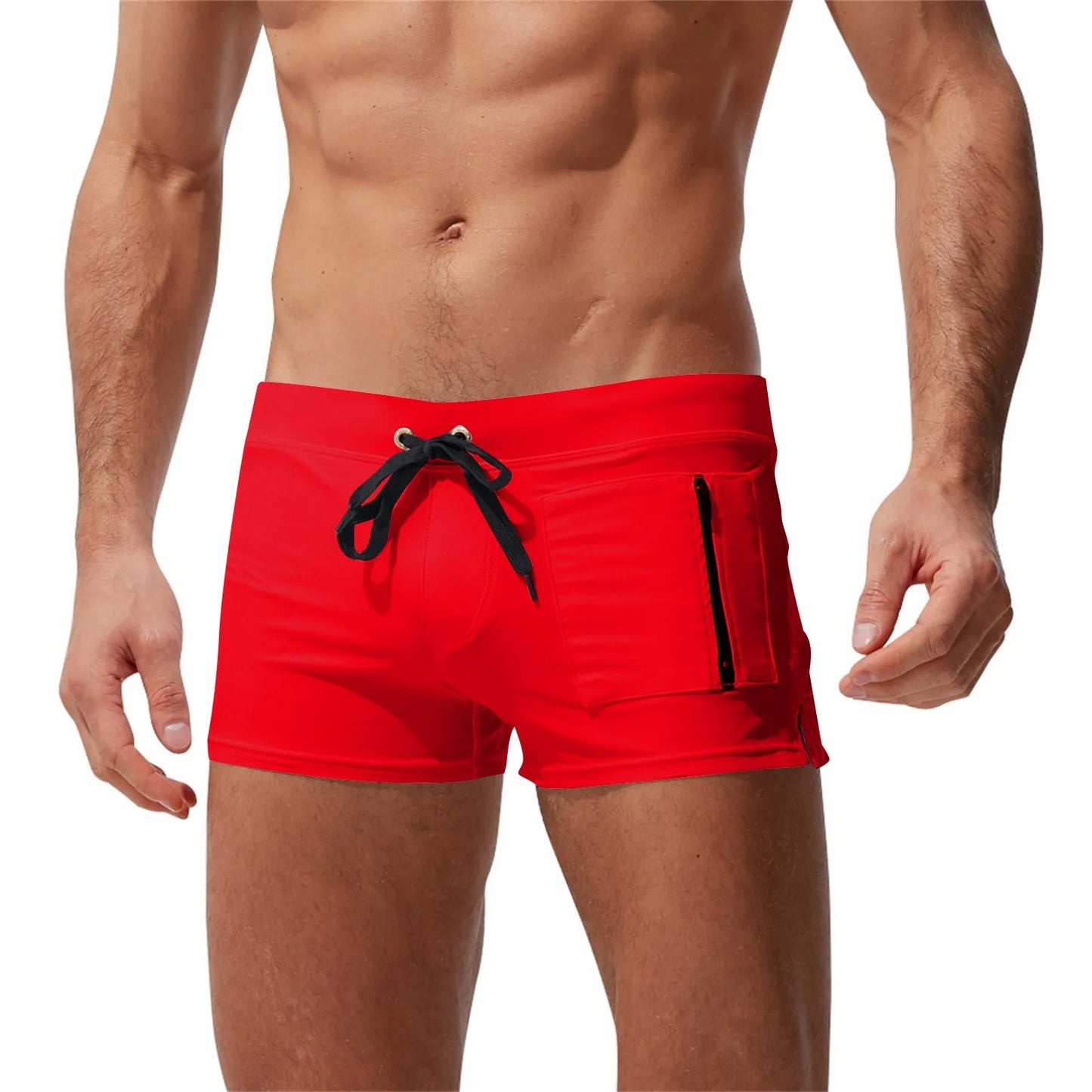 Swim Shorts with Zipper Pocket — Fast Dry Boardshort Joggers