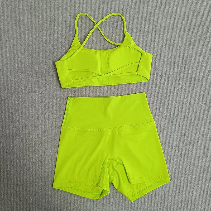 VibeFit Tracksuit – Soft Short Set with Bra