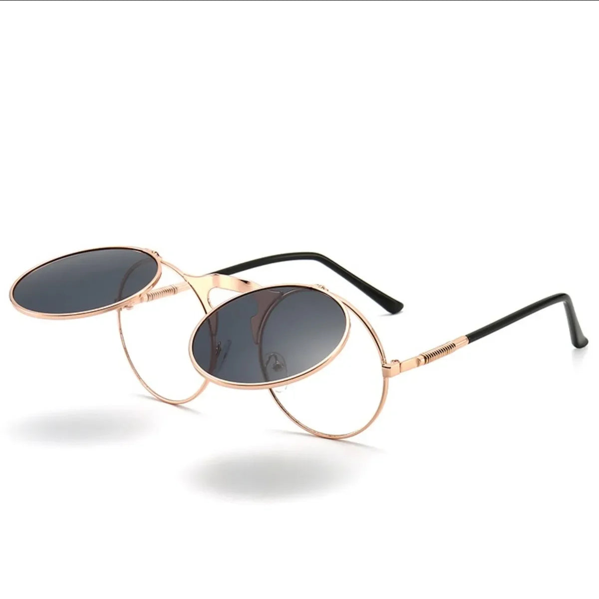 FlipLens Retro | Steampunk Double Lens Sunglasses – Style That Turns Heads