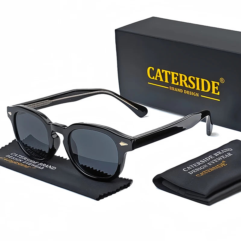 CATERSIDE Luxe | Retro Circular Sunglasses – Bold & Timeless UV400 Shades