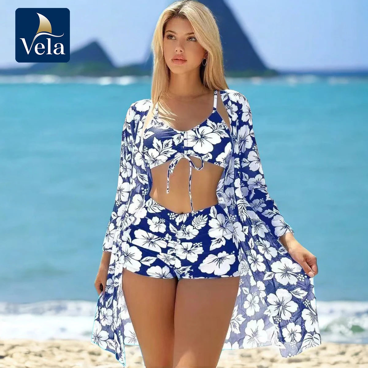 Push-Up Bikini & Wrap Skirt