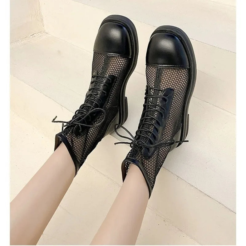 MeshBreeze | Hollow Mesh Breathable Ankle Boots – Summer Style