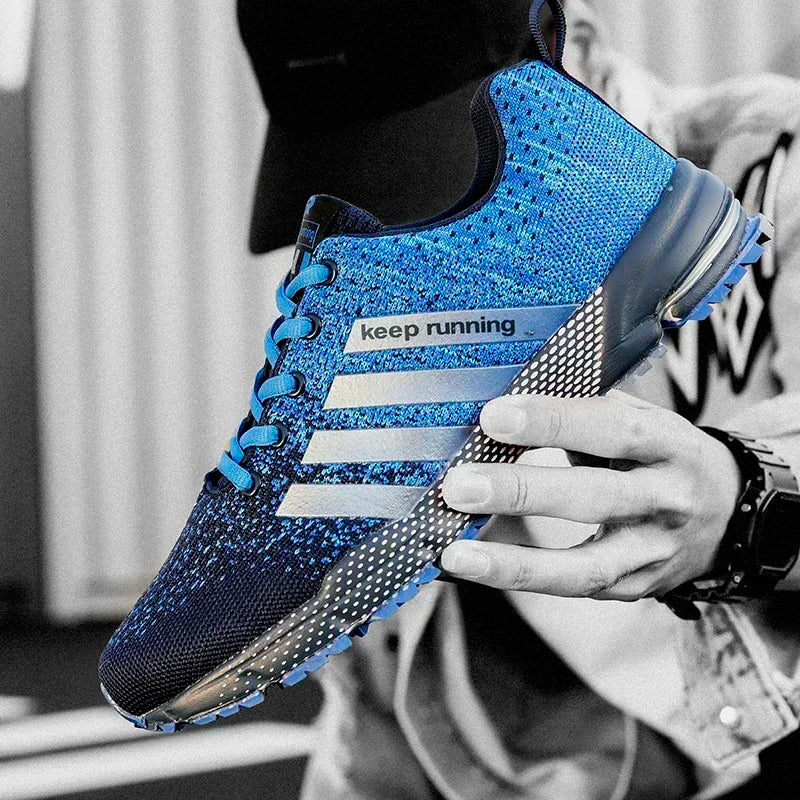 Breathable Mesh Running Sneakers — Lightweight Outdoor Athletic Jogging Shoes