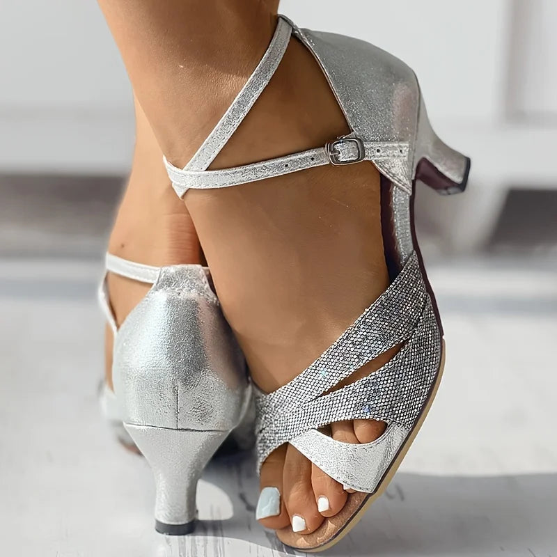 DanzaSoft | Latin Dance High Heel Sandals – Comfortable Soft Sole