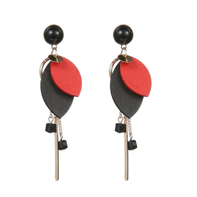 Asymmetrical Crystal Drop Earrings – Statement Geometric Design