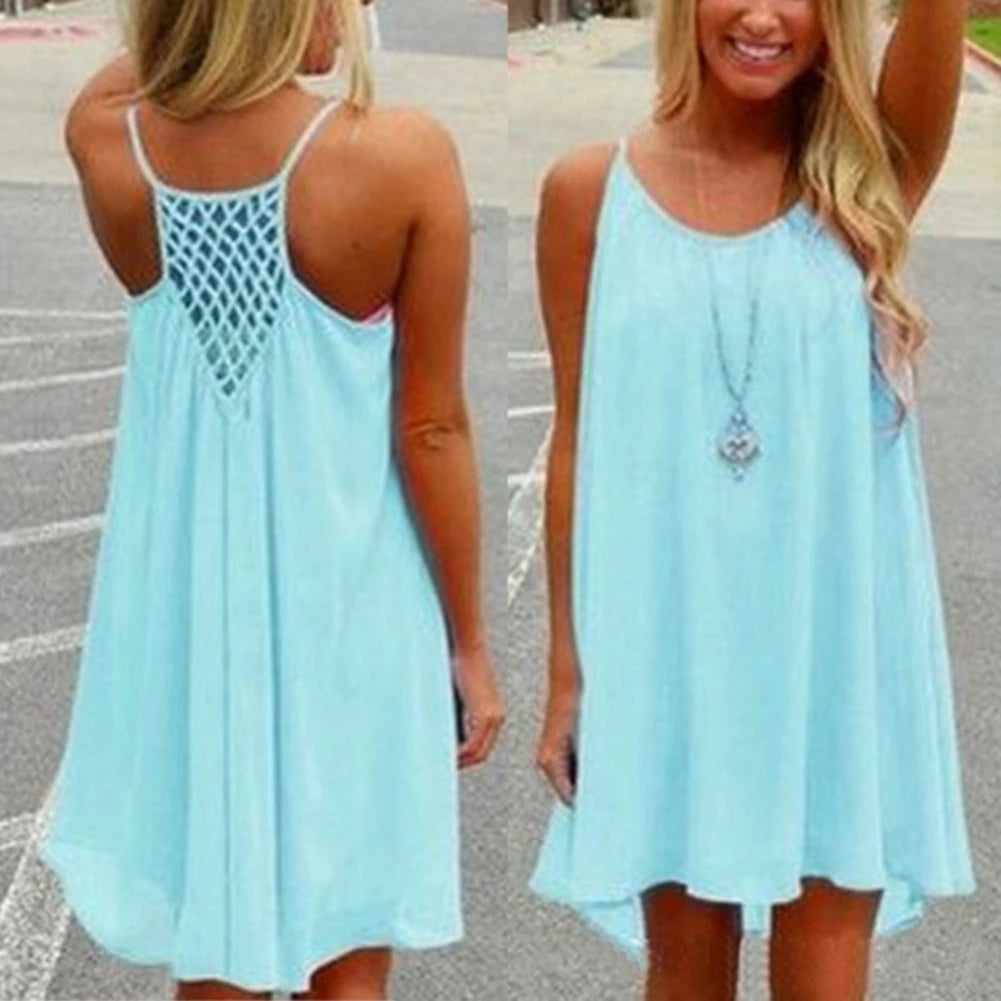 Swing T-Shirt Dress with Pockets — Plus Size Loose Cover-Up