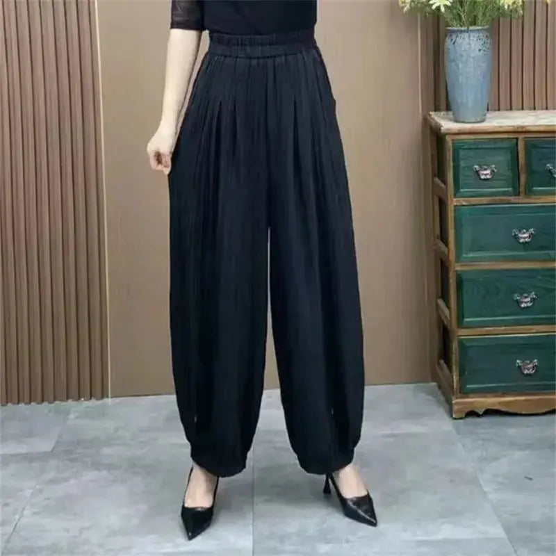Bloomers Style Casual Pants — High Waist Summer Fit