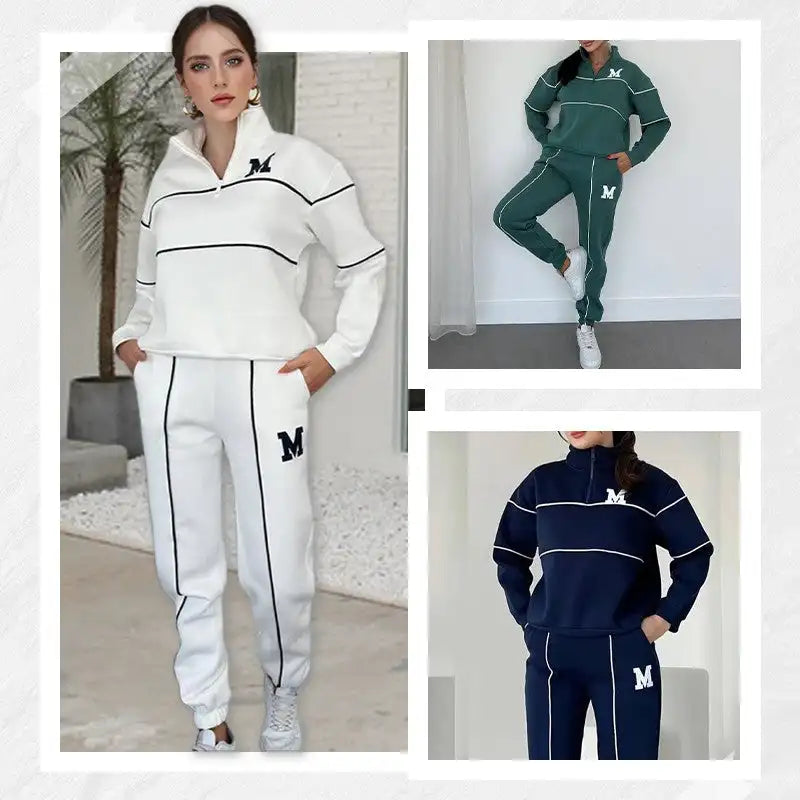 Lounge Pullover Sweatshirt & Sweatpants Set – Casual Comfort