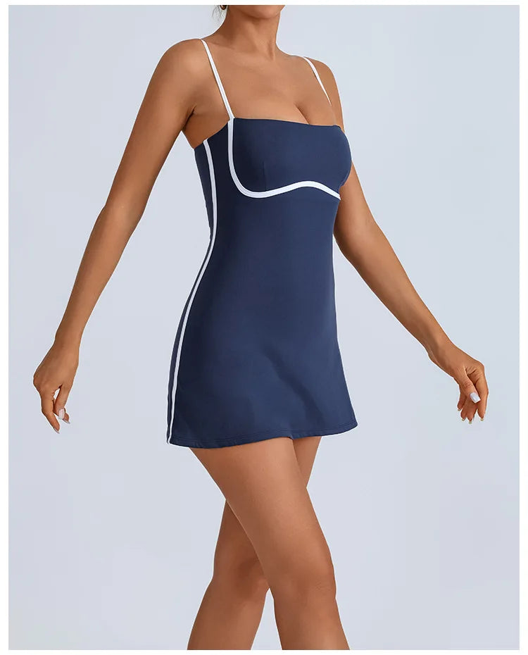 AceCourt Skirt Set – Built-In Bra Tennis Dress