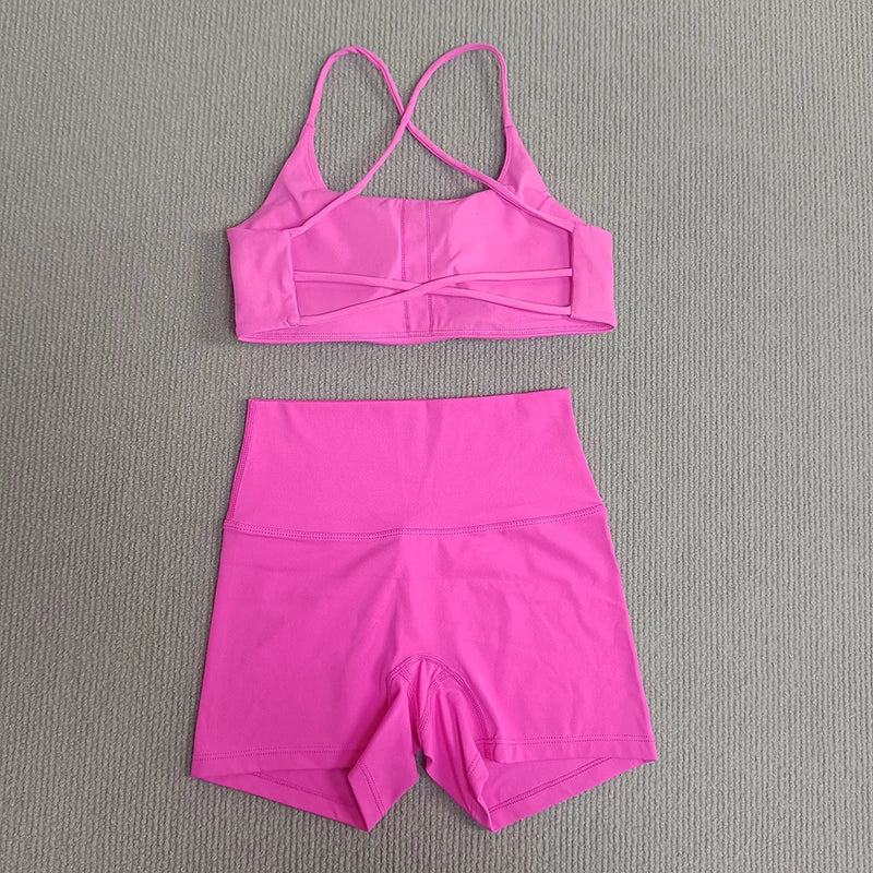 VibeFit Tracksuit – Soft Short Set with Bra