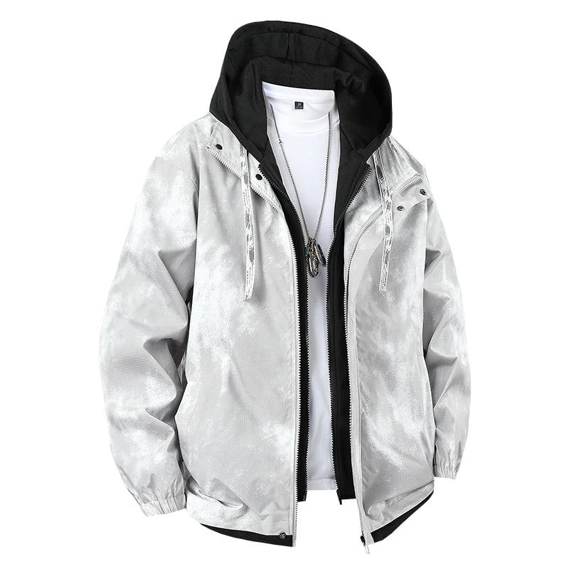 Waterproof Windbreaker — Plus Size Cargo Coat, Casual & Functional
