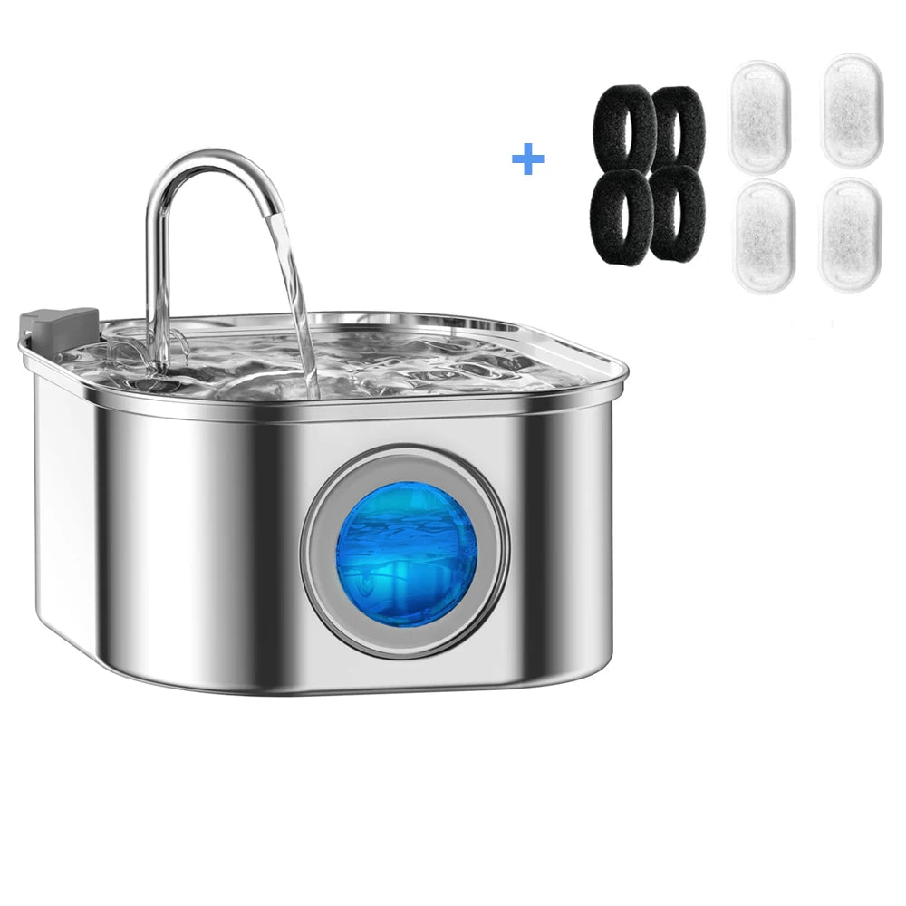 3.2L Stainless Steel Pet Water Feeder Auto