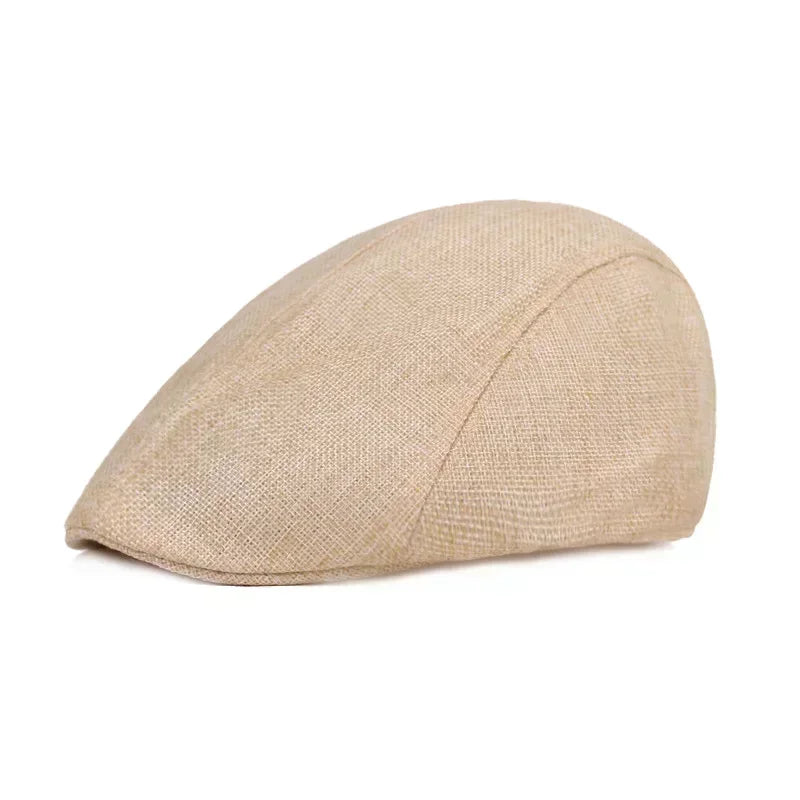 Vintage Tweed Flat Cap – Peaky Blinders Style Beret Hat for Men