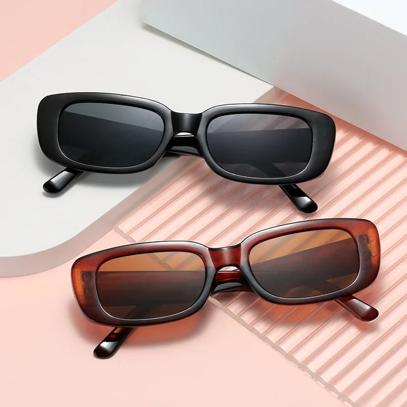 Retro Rectangle Sunglasses – Polarized Square Driving & Fishing UV400 Eyewear