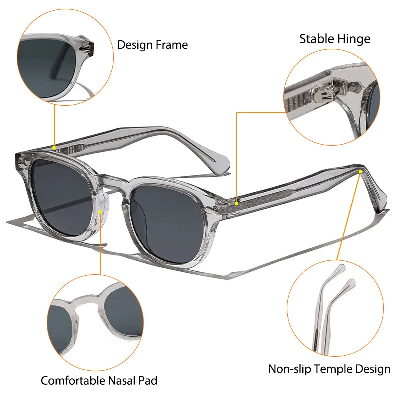 CATERSIDE Luxe | Retro Circular Sunglasses – Bold & Timeless UV400 Shades